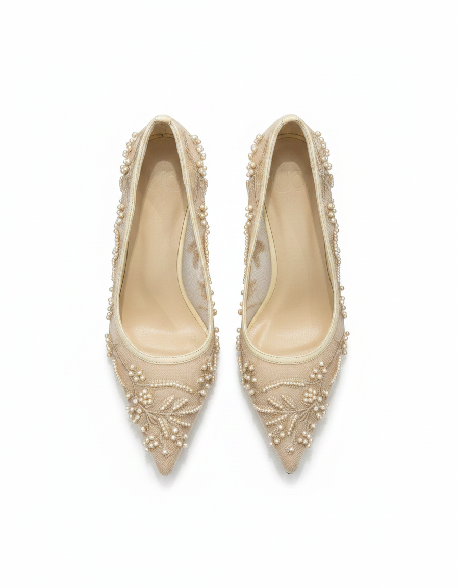 Ambre Floral Stiletto Heels – Round Toe  UQ