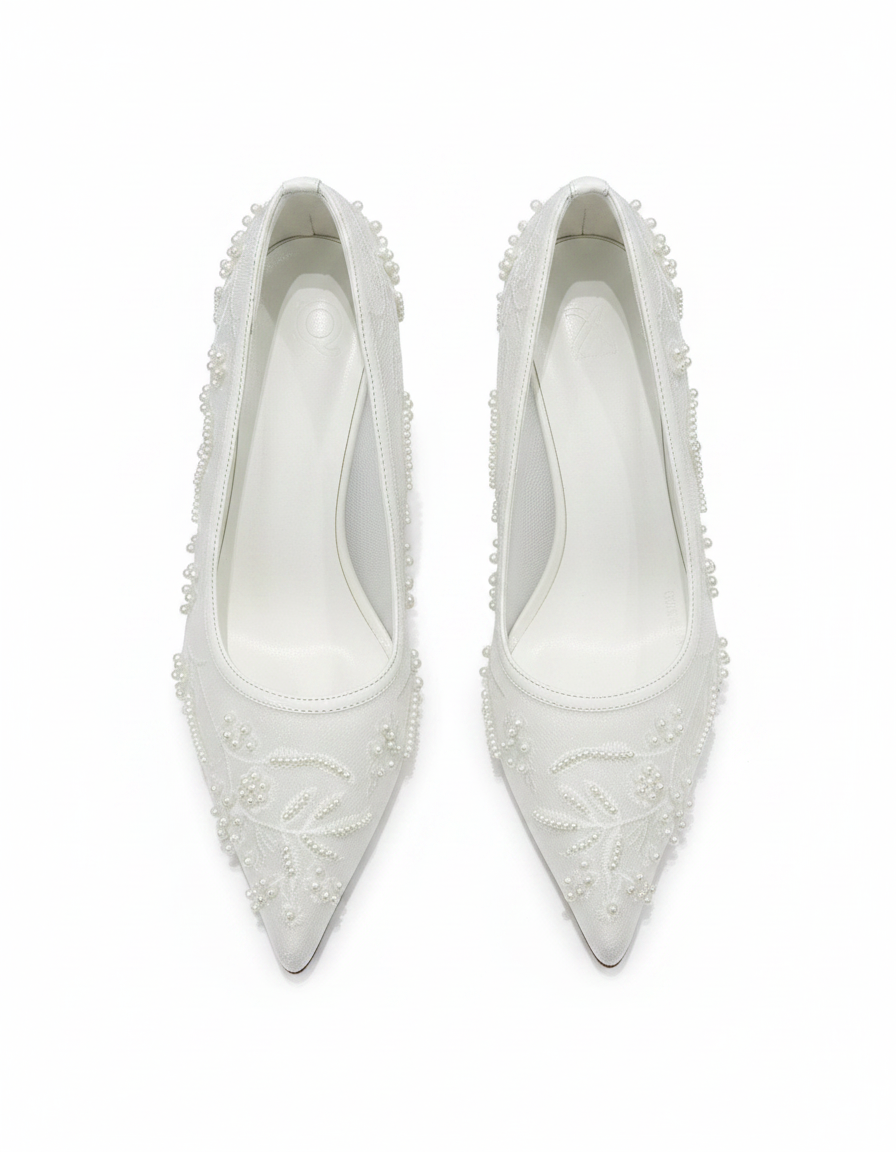 Ambre Floral Stiletto Heels – Round Toe  UQ
