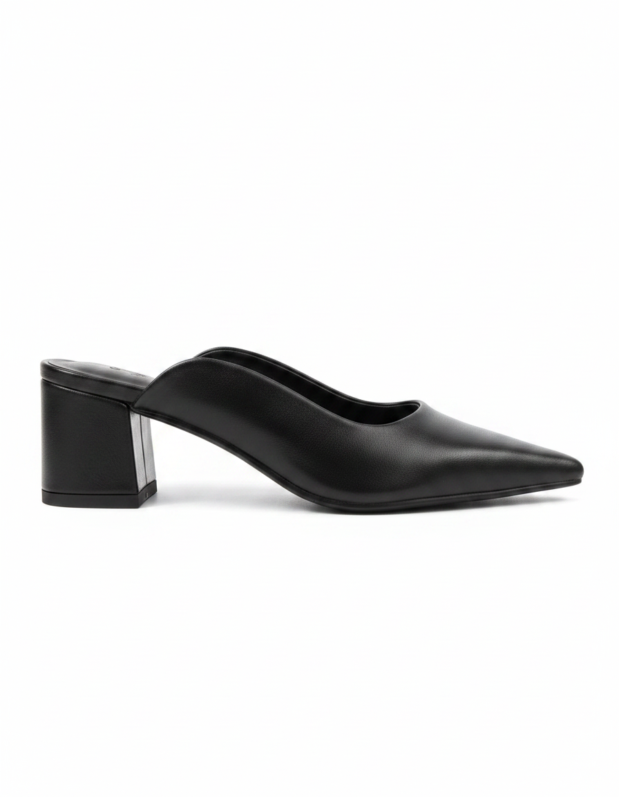 Lilou Block Heel Mules – Pointed Toe  UQ