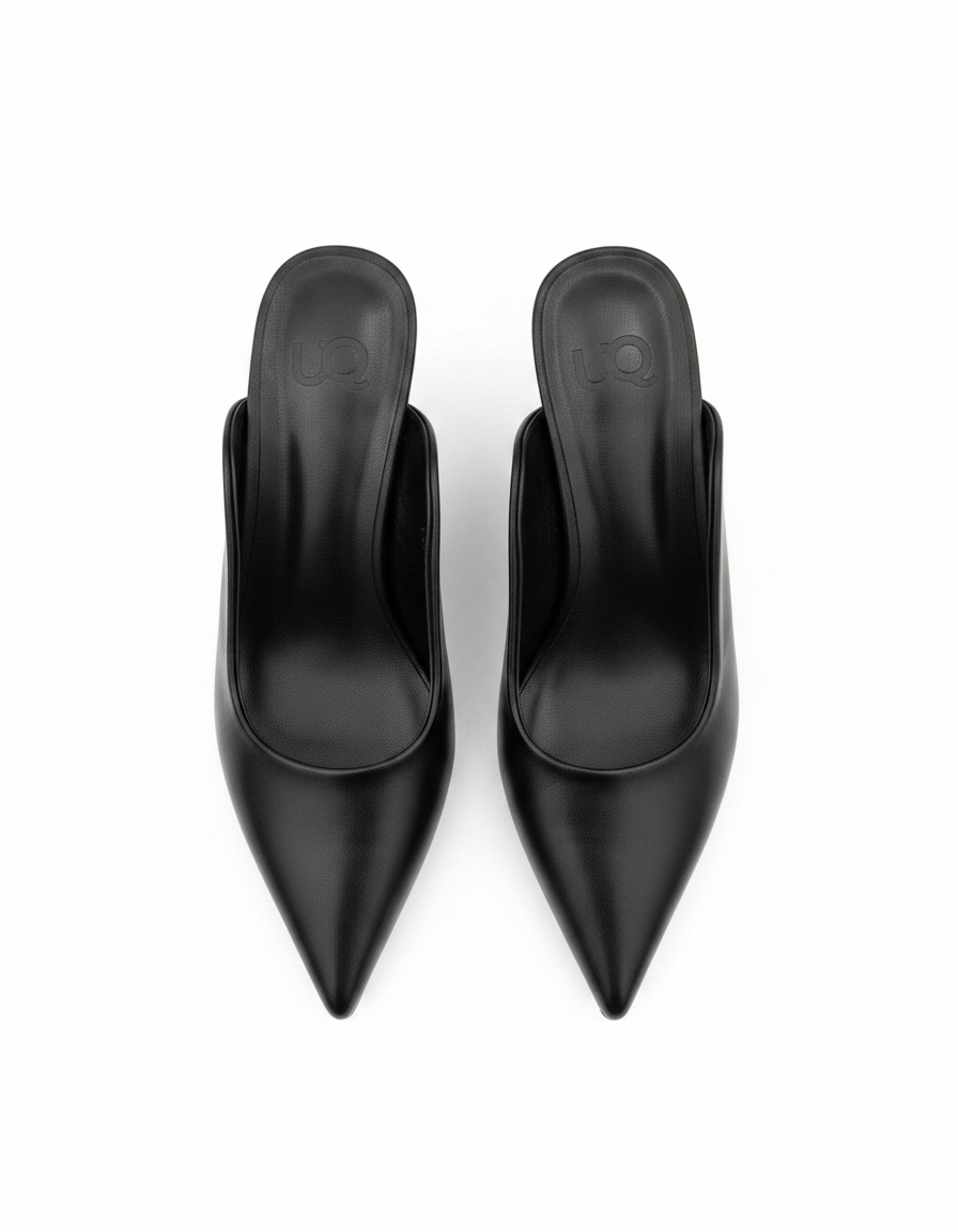 Lilou Block Heel Mules – Pointed Toe  UQ