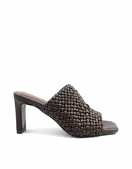 Vanille Woven Block Heel Sandals – Open Toe  UQ
