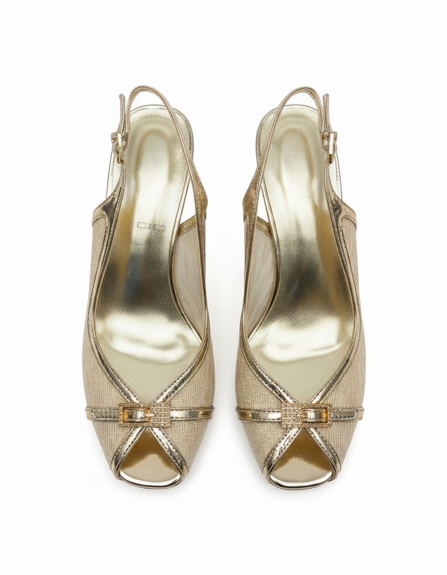 Nolwenn Abstract Stiletto Sandals – Ankle Strap  UQ