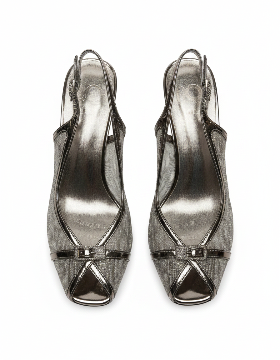 Nolwenn Abstract Stiletto Sandals – Ankle Strap  UQ
