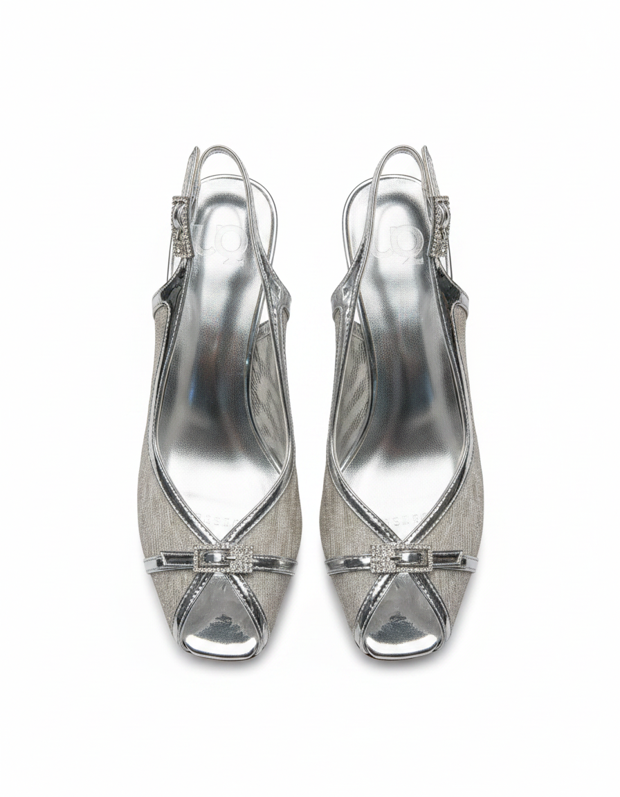 Nolwenn Abstract Stiletto Sandals – Ankle Strap  UQ
