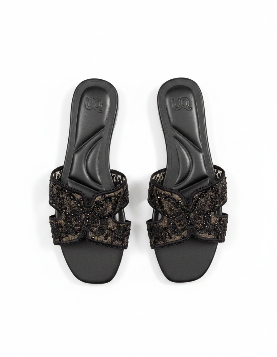 Eliane Mesh Slippers – Open Toe  UQ