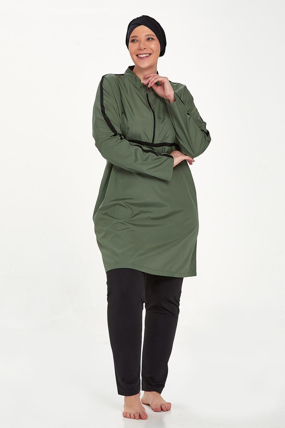 Adasea Burkini  Swimsuit- 1427-B - Voile Fashion