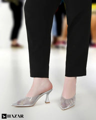 Kitten Heel Mule Voile Fashion