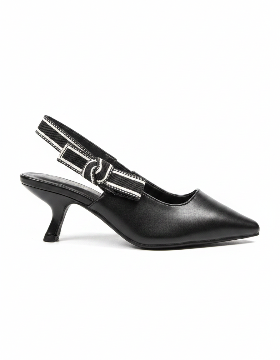 Ankle Strap Kitten Heel  Hazar