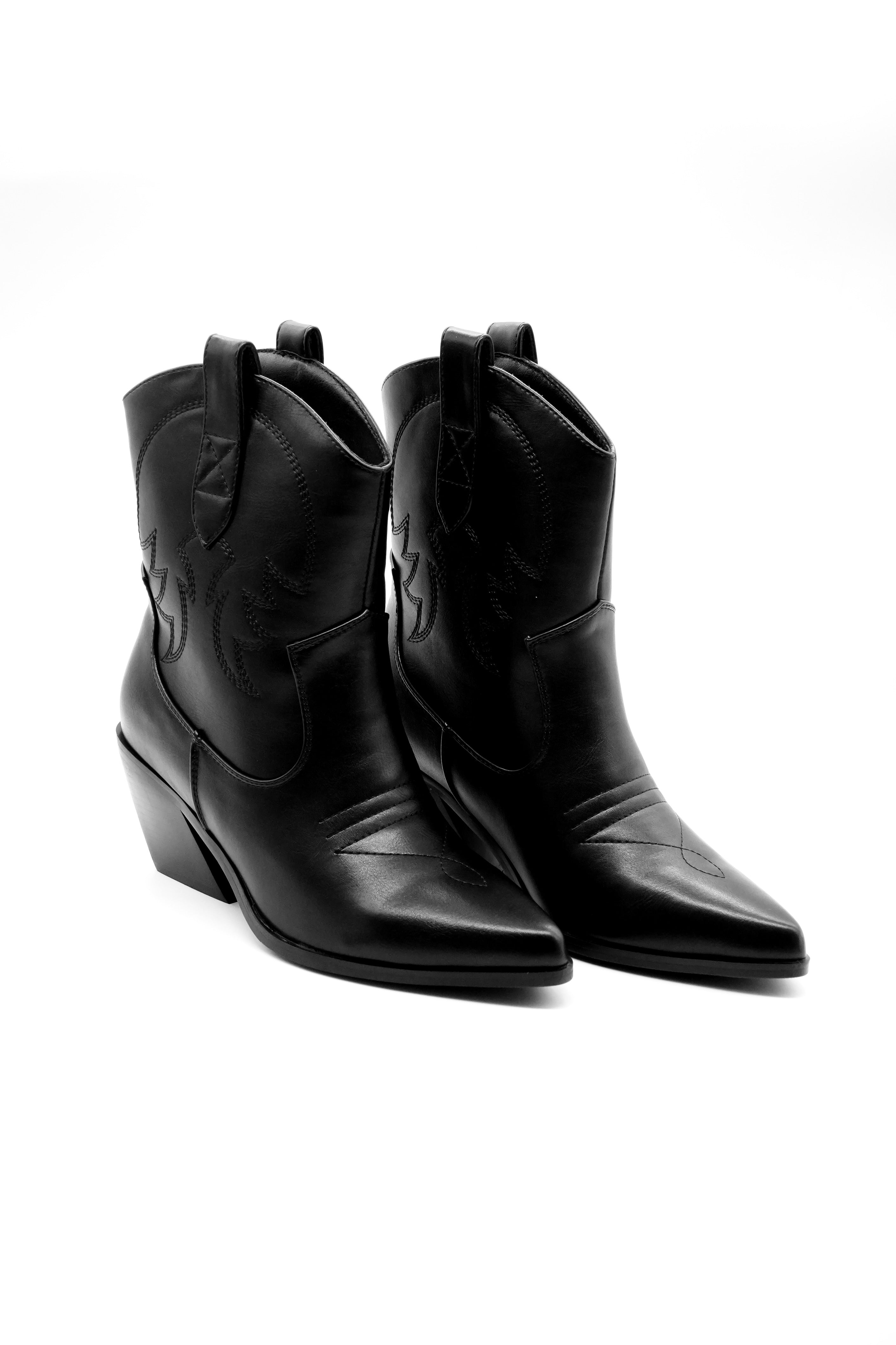 Cowboy Block Heel Boots