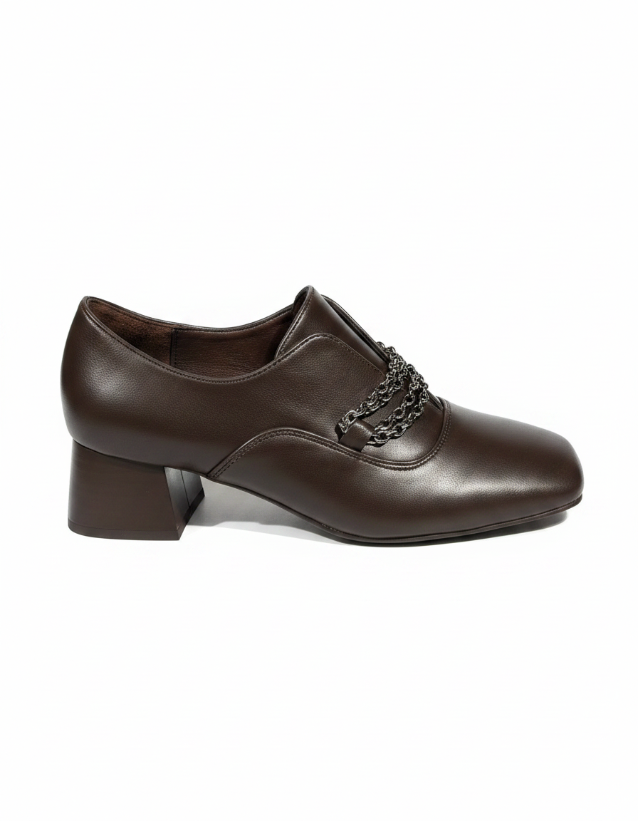 Block Heel Buckled Shoes  Hazar