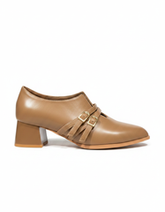 Block Heel Buckled Shoes  Hazar