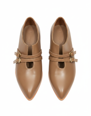 Block Heel Buckled Shoes  Hazar
