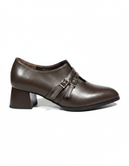 Block Heel Buckled Shoes  Hazar