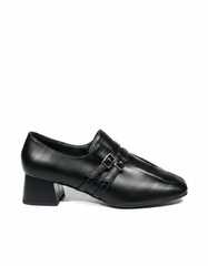 Block Heel Buckled Shoes  Hazar