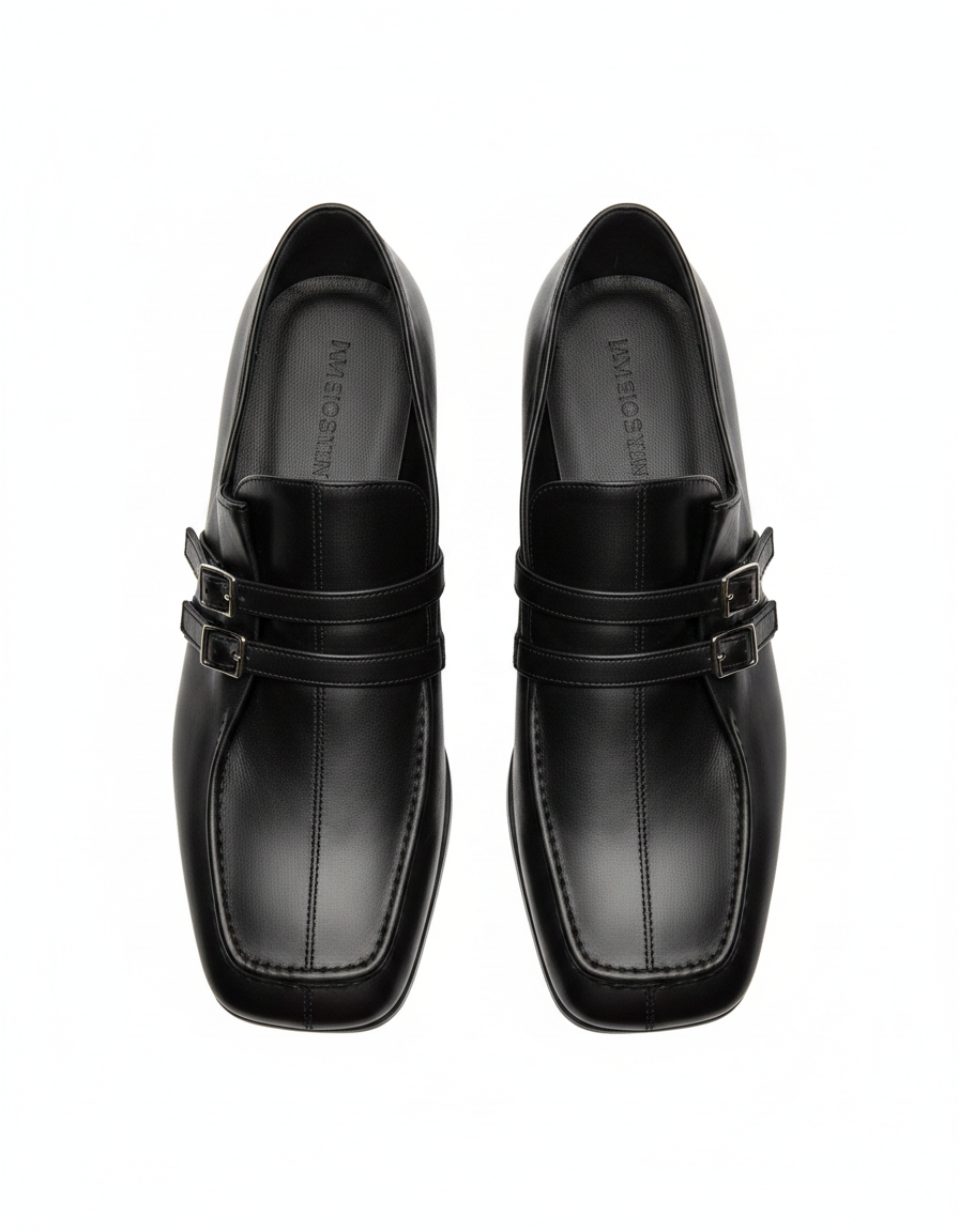 Block Heel Buckled Shoes  Hazar