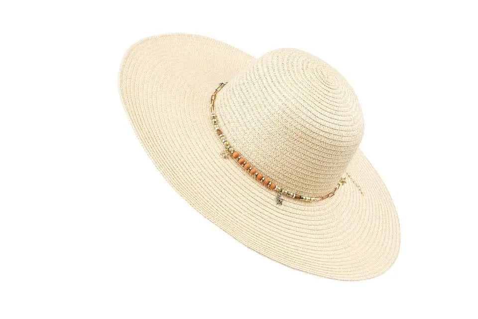 Summer Straw Hat -  Voile