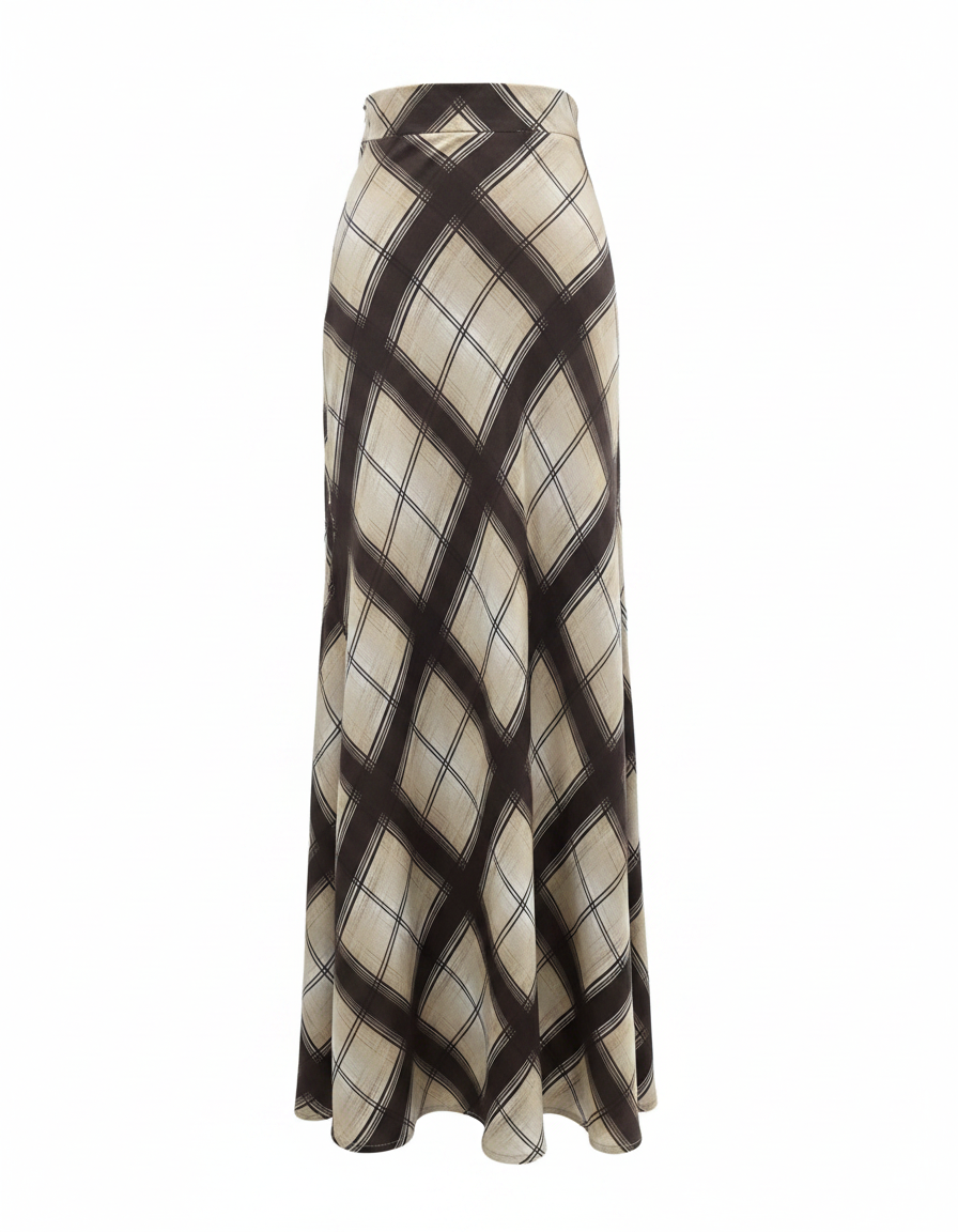Salma Plaid Skirt  Elora