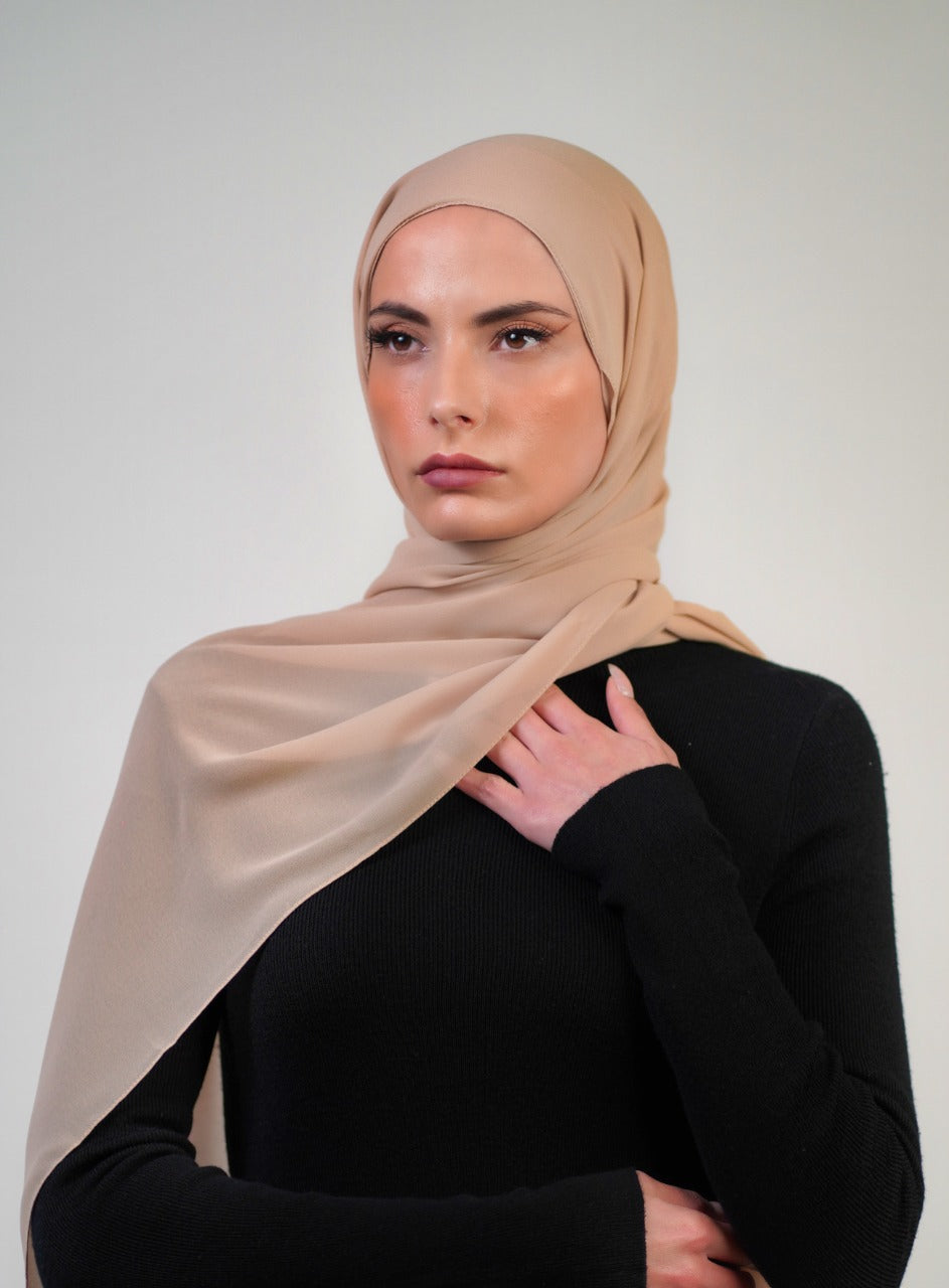 Plain Chiffon Instant Hijab - Voile Fashion
