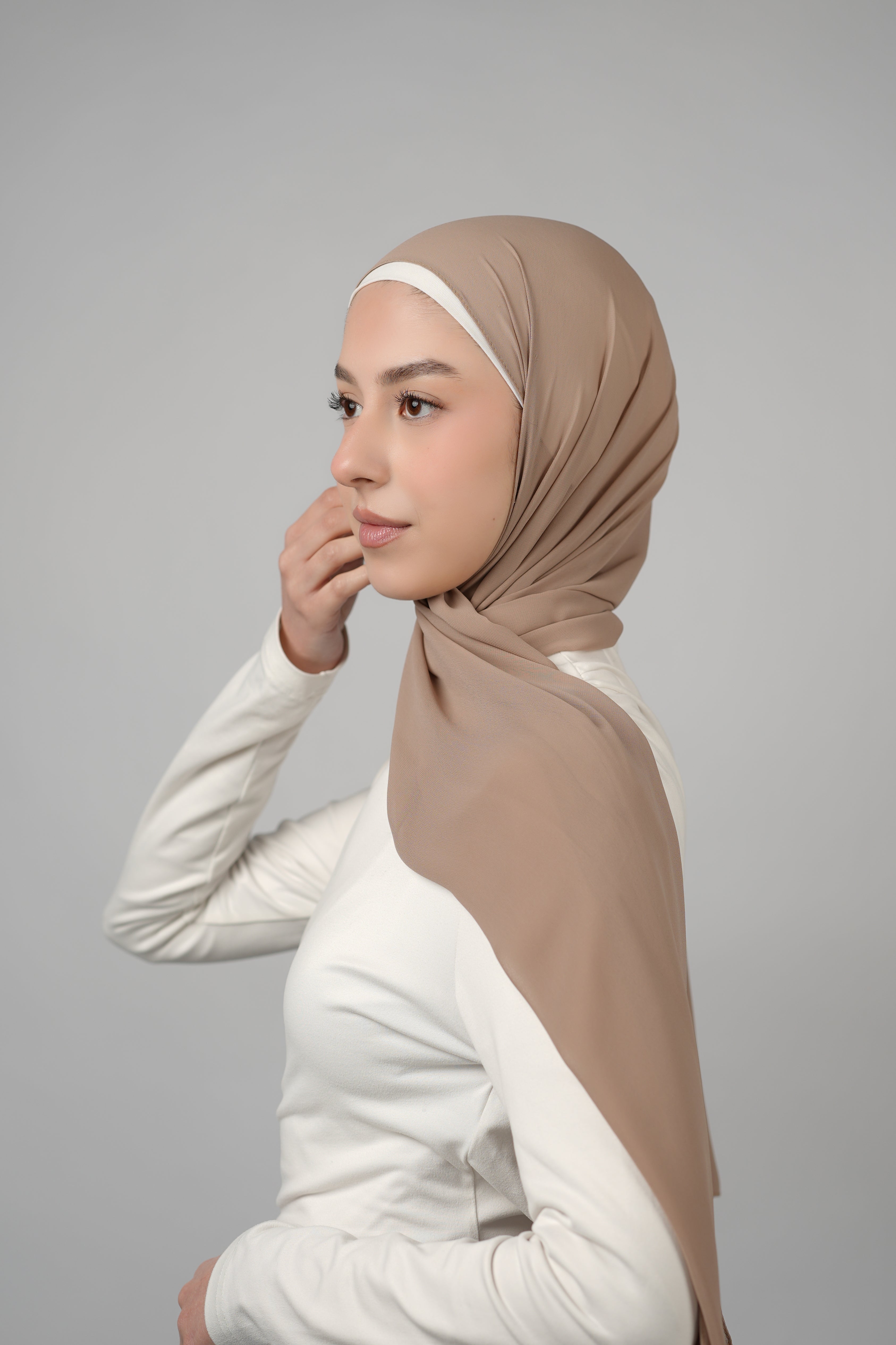 Basic Plain Chiffon Hijab  Voile