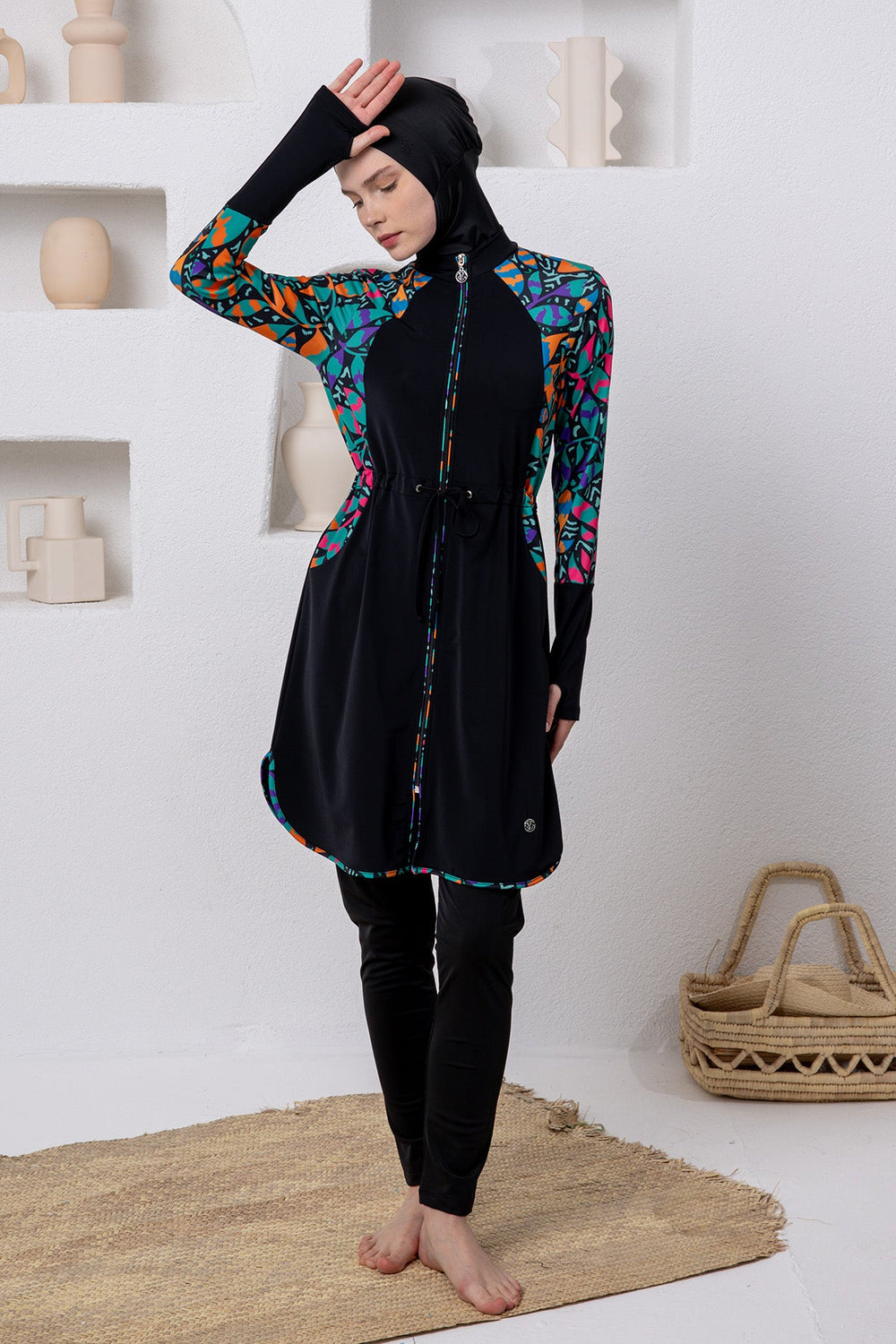 Adasea Burkini  Swimsuit-1101  Voile