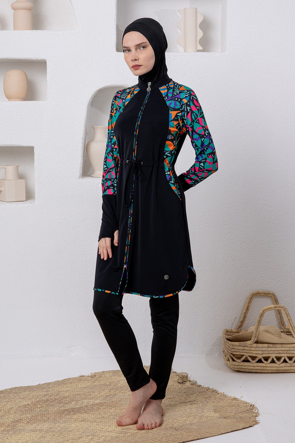 Adasea Burkini  Swimsuit-1101  Voile