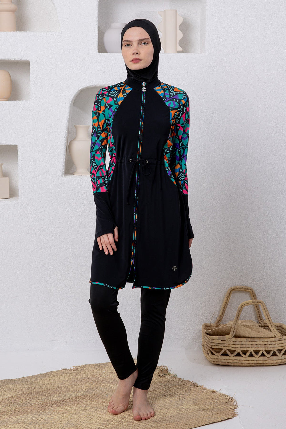 Adasea Burkini  Swimsuit-1101  Voile