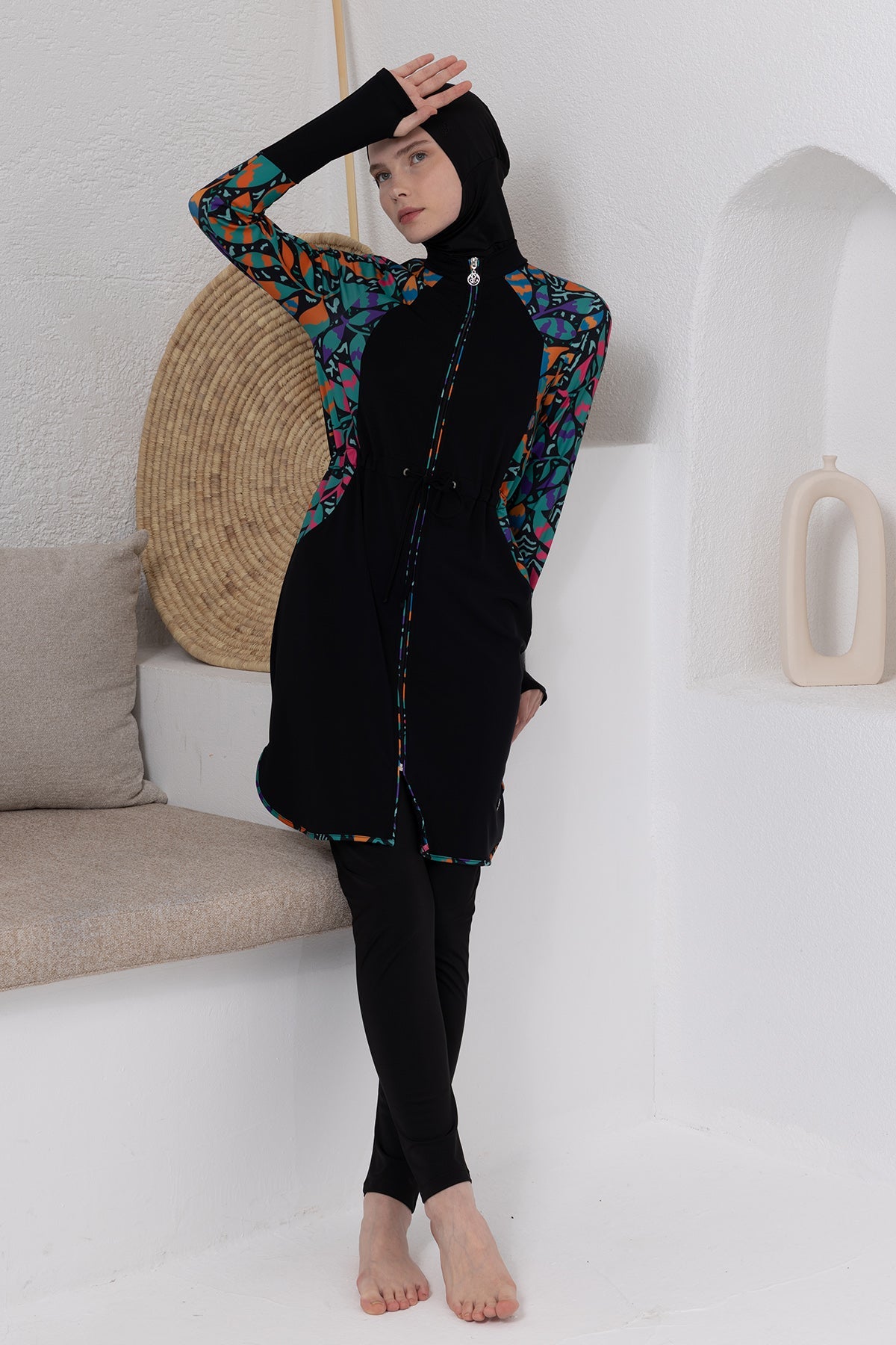 Adasea Burkini  Swimsuit-1101  Voile