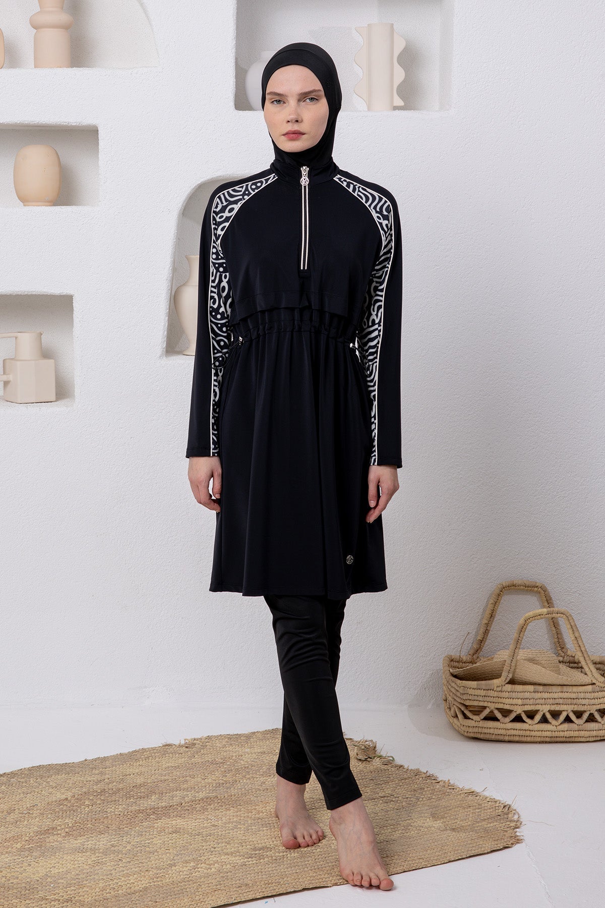 Adasea Burkini  Swimsuit-1103  Voile