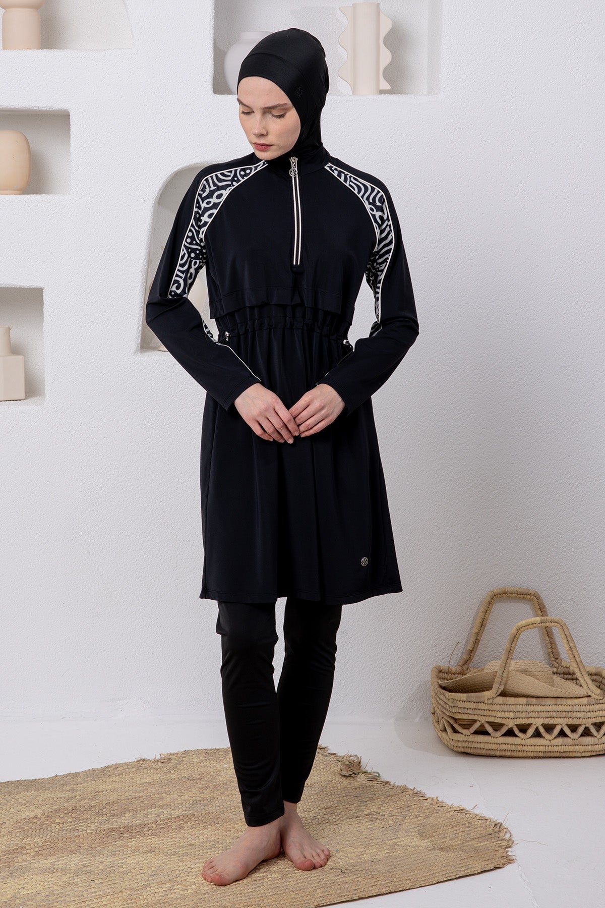 Adasea Burkini  Swimsuit-1103  Voile