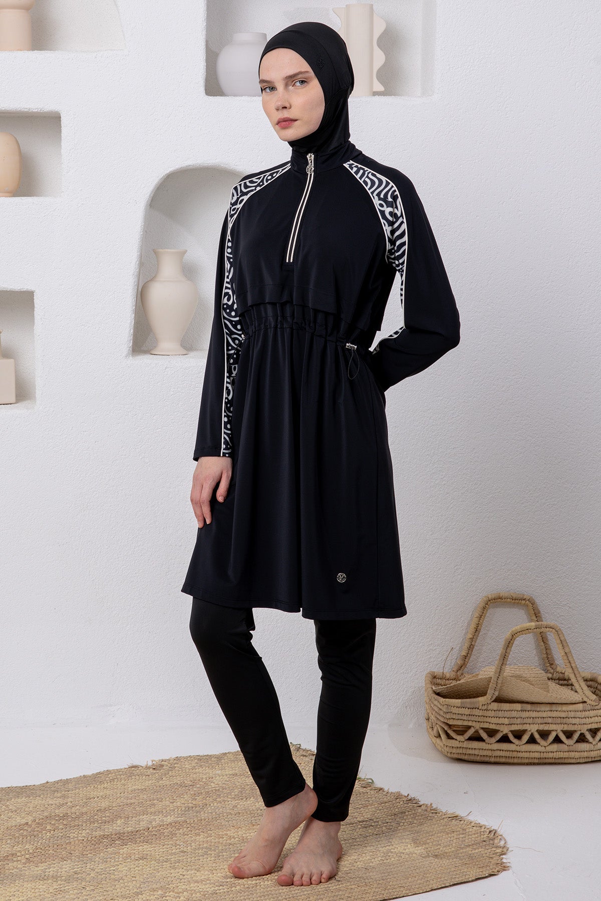 Adasea Burkini  Swimsuit-1103  Voile