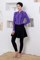 Marine Maxi Burkini – Long Sleeve  Voile