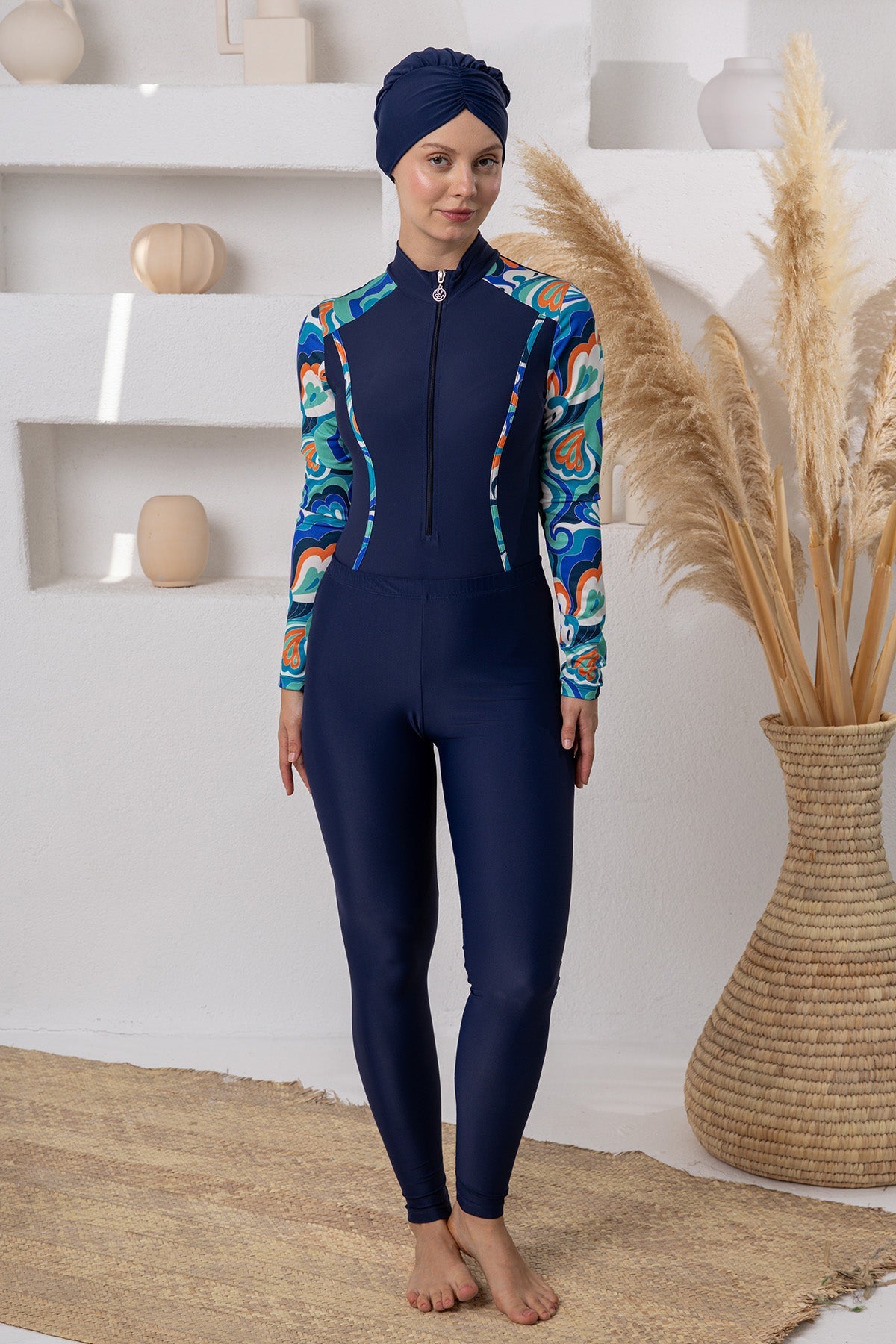 Adasea Burkini  Swimsuit-1115  Voile