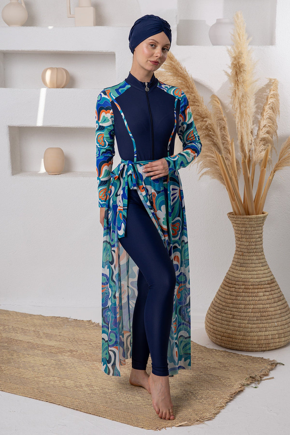 Adasea Burkini  Swimsuit-1115  Voile