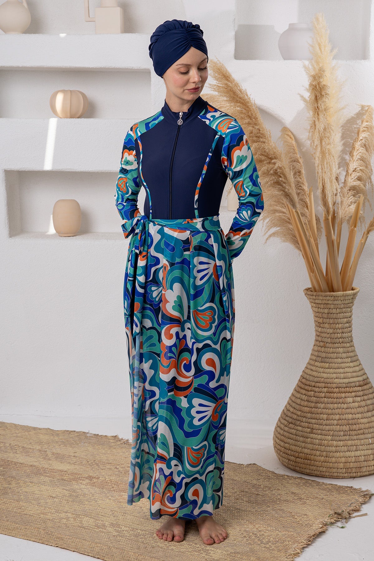 Adasea Burkini  Swimsuit-1115  Voile