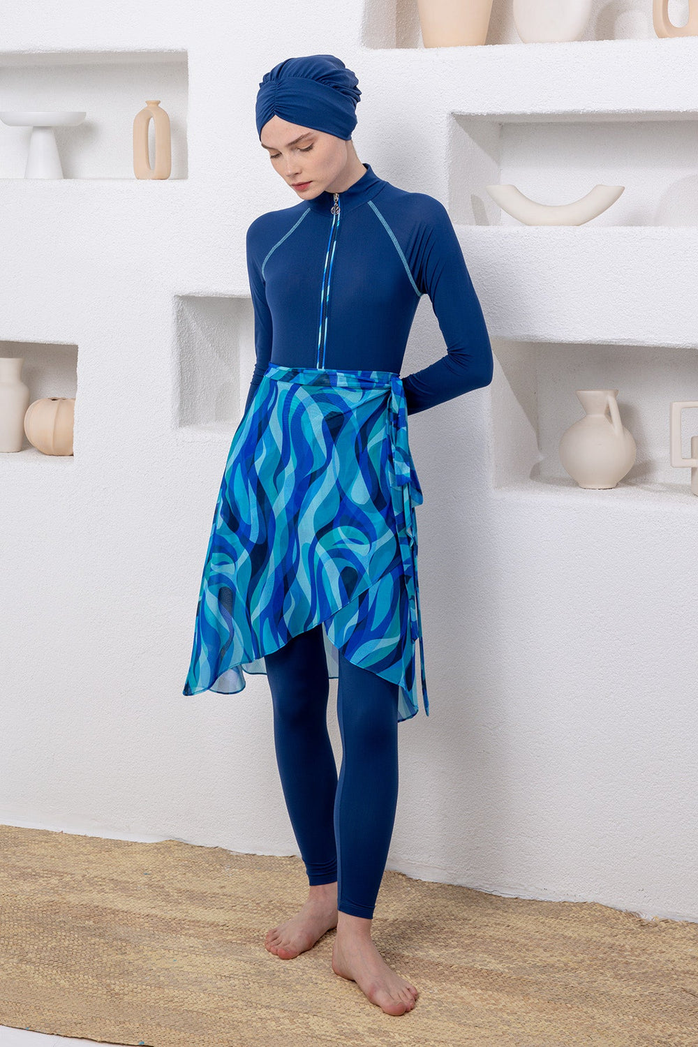 Adasea Burkini  Swimsuit-1116  Voile