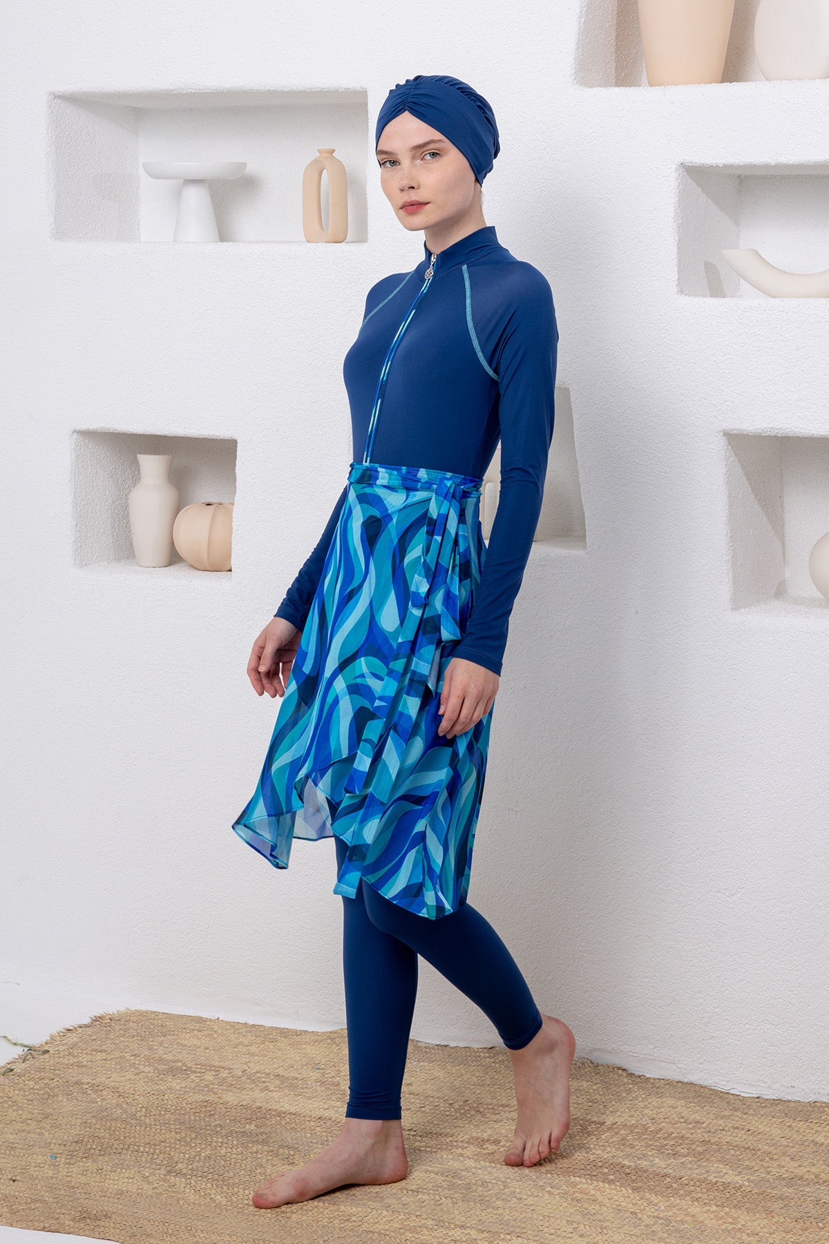 Adasea Burkini  Swimsuit-1116  Voile