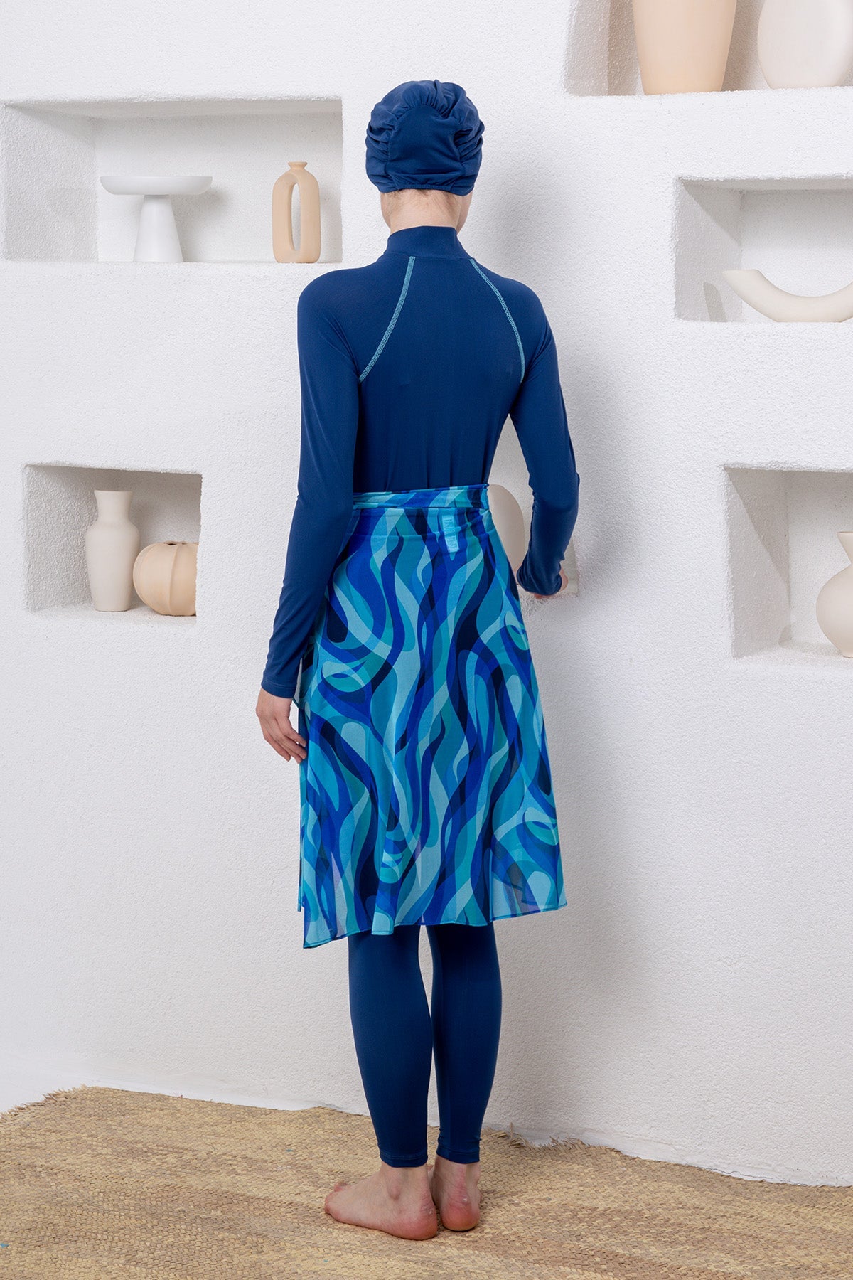 Adasea Burkini  Swimsuit-1116  Voile