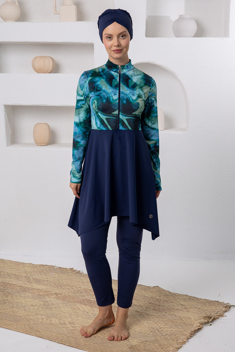 Adasea Burkini  Swimsuit-1117  Voile