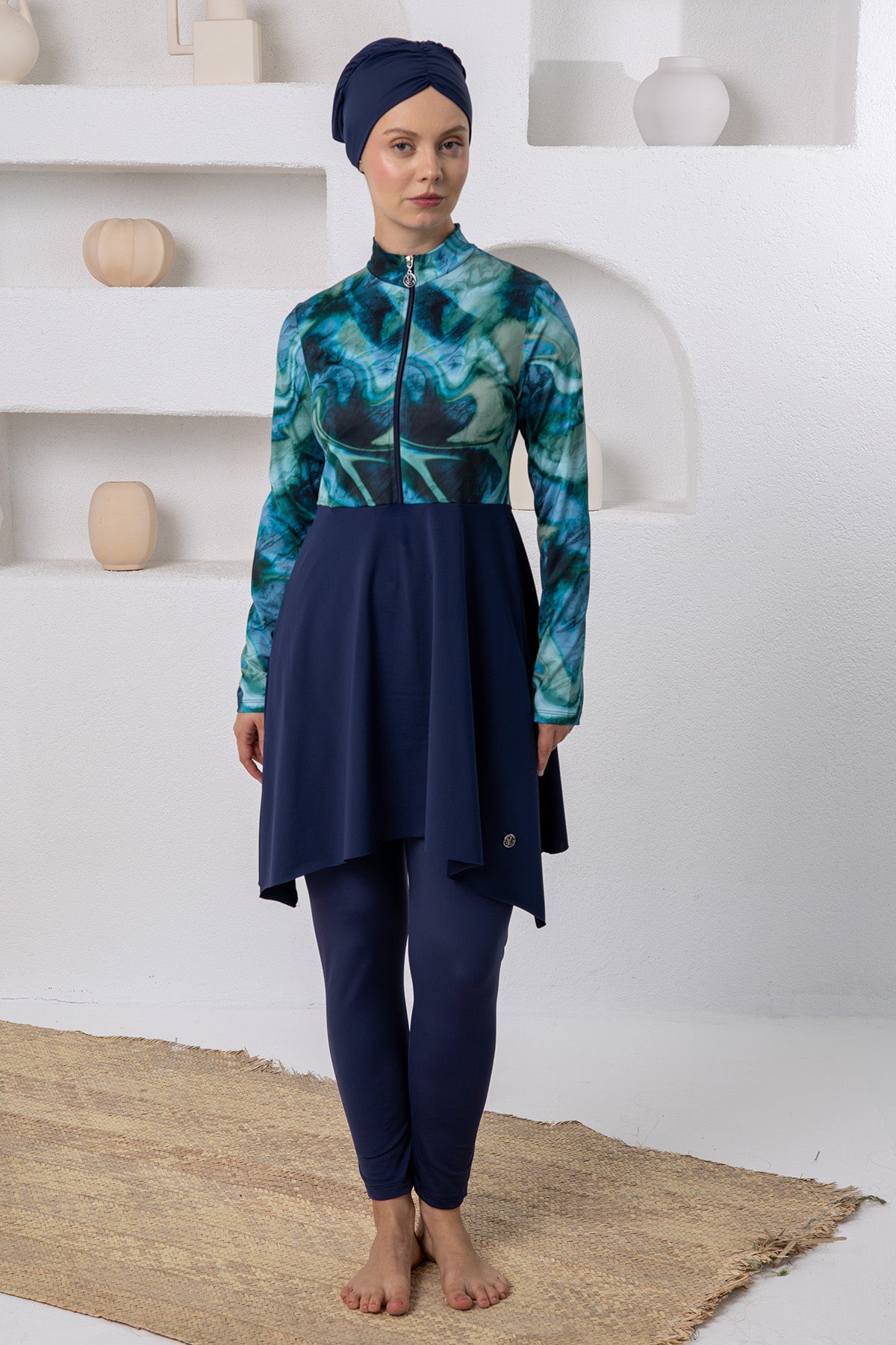 Adasea Burkini  Swimsuit-1117  Voile