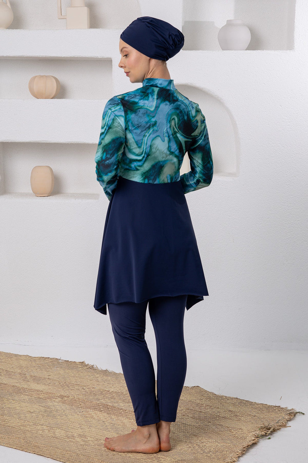 Adasea Burkini  Swimsuit-1117  Voile