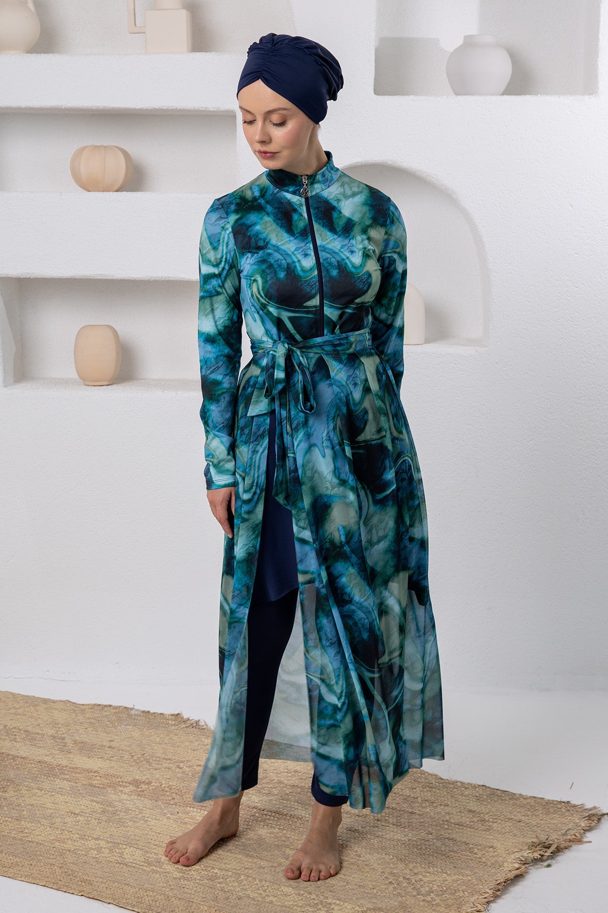 Adasea Burkini  Swimsuit-1117  Voile