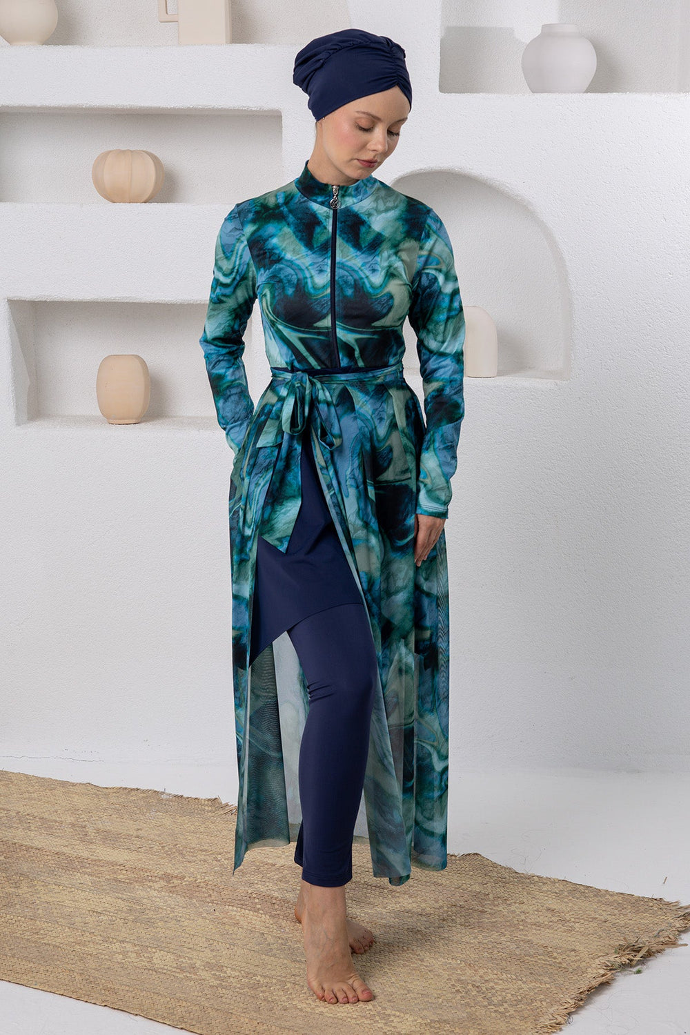 Adasea Burkini  Swimsuit-1117  Voile