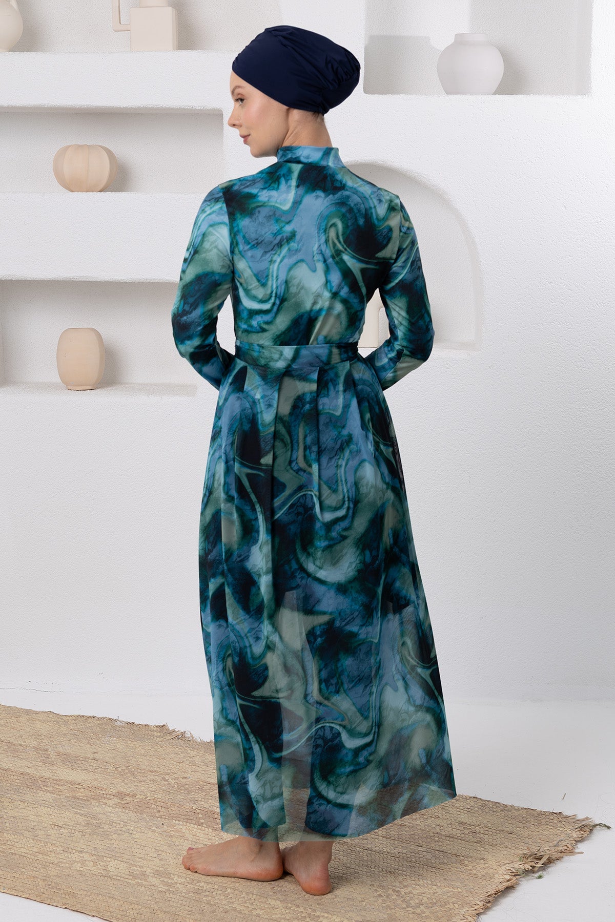 Adasea Burkini  Swimsuit-1117  Voile