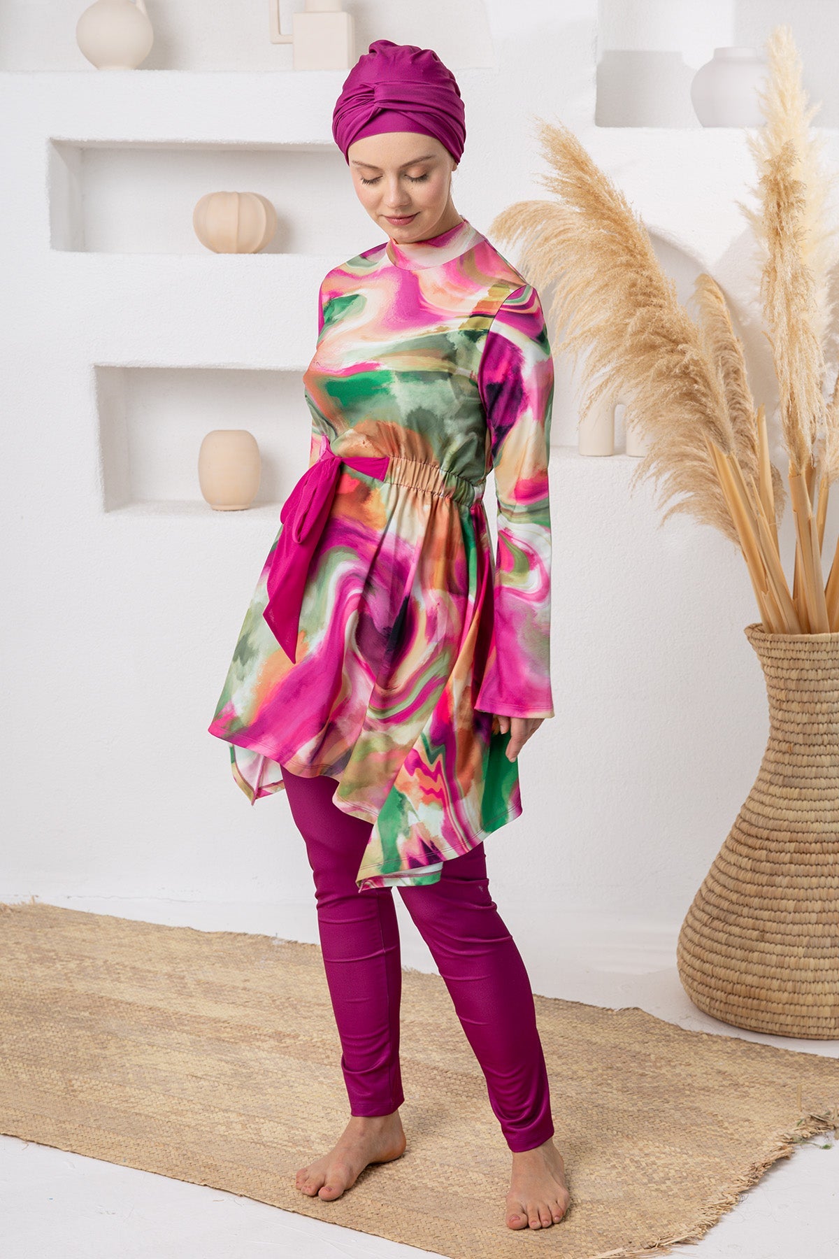 Adasea Burkini  Swimsuit-1119  Voile