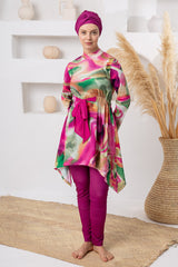 Adasea Burkini  Swimsuit-1119  Voile
