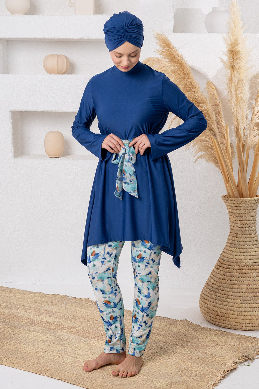 Perle Maxi Burkini – Belted Long Sleeve  Voile