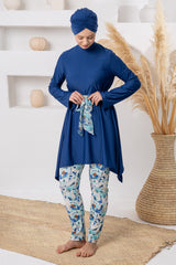 Perle Maxi Burkini – Belted Long Sleeve  Voile