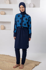 Aurelie Geometric Maxi Burkini – Long Sleeve  Voile