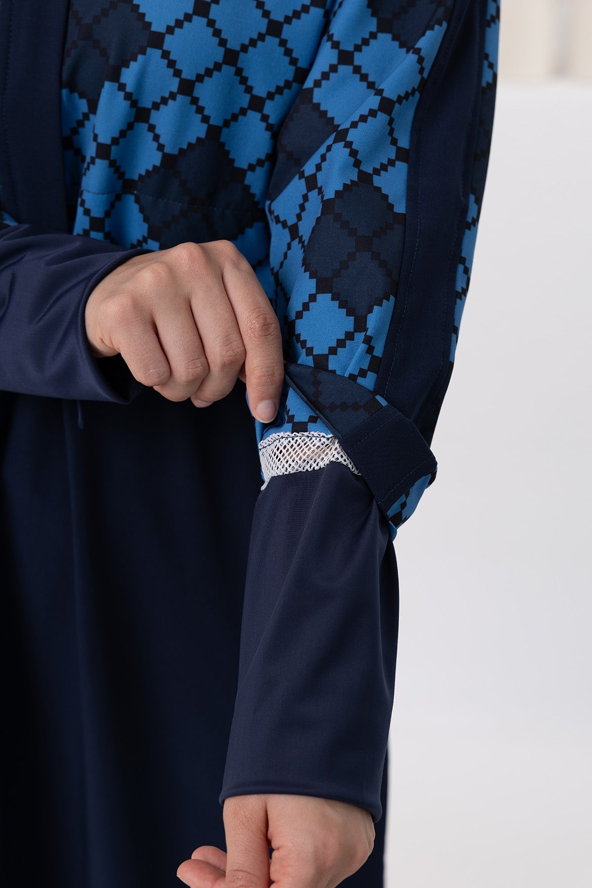 Aurelie Geometric Maxi Burkini – Long Sleeve  Voile
