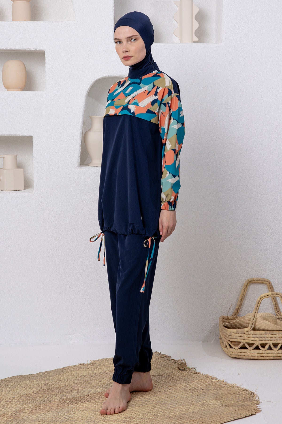 Adasea Burkini  Swimsuit-1217  Voile